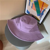 Dopamine New-style Candy-colored Fisherman Hat Solid Color Sunscreen Bucket Hat Table Lamp Hat Thin Elegant Sun Hat Basin Hat sku image 8