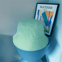 Dopamine New-style Candy-colored Fisherman Hat Solid Color Sunscreen Bucket Hat Table Lamp Hat Thin Elegant Sun Hat Basin Hat sku image 10