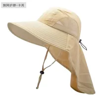 Summer Big Neaves Shawl Sun Hat Men's Outdoor Sunscreen Mountaineering Fishing Hat  Casual Waterproof Quick-drying Fisherman Hat sku image 13