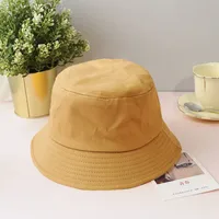 Dopamine New-style Candy-colored Fisherman Hat Solid Color Sunscreen Bucket Hat Table Lamp Hat Thin Elegant Sun Hat Basin Hat sku image 11