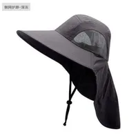 Summer Big Neaves Shawl Sun Hat Men's Outdoor Sunscreen Mountaineering Fishing Hat  Casual Waterproof Quick-drying Fisherman Hat sku image 15