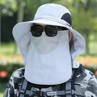 Summer Big Neaves Shawl Sun Hat Men's Outdoor Sunscreen Mountaineering Fishing Hat  Casual Waterproof Quick-drying Fisherman Hat sku image 23