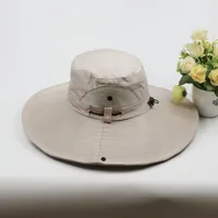 Summer Big Neaves Shawl Sun Hat Men's Outdoor Sunscreen Mountaineering Fishing Hat  Casual Waterproof Quick-drying Fisherman Hat sku image 9