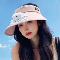 Zhao Lusi USB Rechargeable Fan Hat Women's Adult Simple Sunscreen Hat Sunshade Lightweight Breathable Empty Hat main image 4