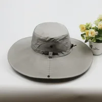 Summer Big Neaves Shawl Sun Hat Men's Outdoor Sunscreen Mountaineering Fishing Hat  Casual Waterproof Quick-drying Fisherman Hat sku image 11