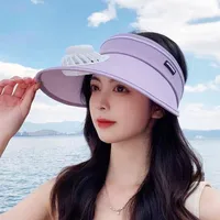 Zhao Lusi USB Rechargeable Fan Hat Women's Adult Simple Sunscreen Hat Sunshade Lightweight Breathable Empty Hat sku image 4