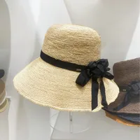 Spring Large Eaves Raffia Straw Weaver Hat Women's Summer Beach Vacation Straw Hat Sunshade Sun Hat main image 1