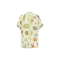 Casual Women's Casual Vacation Starfish Conch Linen Polyester Shorts Co-ord Set Shorts Sets main image 4
