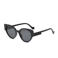 Hip-Hop Streetwear Leopard PC UV400 Protection Tinted Lenses Oval Frame Full Frame Glasses main image 5