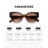 Hip-Hop Streetwear Leopard PC UV400 Protection Tinted Lenses Oval Frame Full Frame Glasses main image 10