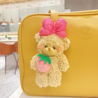 1 Piece Cartoon Style Cute Animal Plush Unisex Bag Pendant Keychain sku image 2