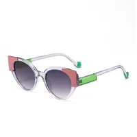 Hip-Hop Streetwear Leopard PC UV400 Protection Tinted Lenses Oval Frame Full Frame Glasses sku image 4
