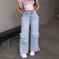 Women's Holiday Street Classic Style Streetwear Solid Color Full Length Jeans sku image 2