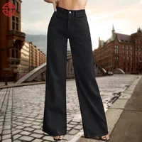 Women's Holiday Daily Classic Style Streetwear Solid Color Full Length Jeans sku image 4