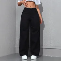 Women's Holiday Daily Streetwear Solid Color Full Length Jeans sku image 2