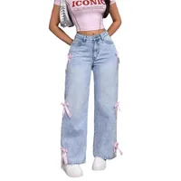 Women's Holiday Street Classic Style Streetwear Solid Color Full Length Jeans main image 3