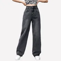 Women's Daily Street Classic Style Streetwear Solid Color Full Length Jeans sku image 2