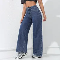 Women's Holiday Daily Streetwear Solid Color Full Length Jeans main image 1