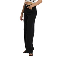Women's Holiday Street Simple Style Classic Style Solid Color Full Length Jeans main image 2
