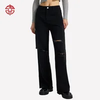 Women's Daily Street Classic Style Streetwear Solid Color Full Length Jeans sku image 4