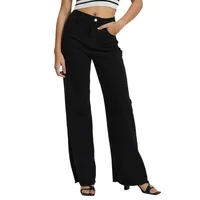 Women's Holiday Street Simple Style Classic Style Solid Color Full Length Jeans main image 1