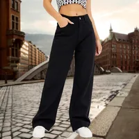Women's Holiday Street Classic Style Streetwear Solid Color Full Length Jeans main image 2