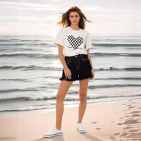 Women's Holiday Street Classic Style Streetwear Solid Color Shorts Jeans main image 4