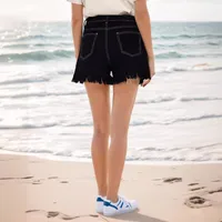 Women's Holiday Street Classic Style Streetwear Solid Color Shorts Jeans main image 2