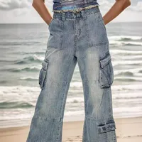 Women's Holiday Street Classic Style Streetwear Solid Color Full Length Jeans main image 4