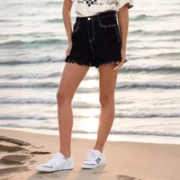Women's Holiday Street Classic Style Streetwear Solid Color Shorts Jeans main image 1