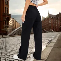 Women's Holiday Street Classic Style Streetwear Solid Color Full Length Jeans main image 3