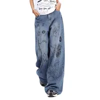 Women's Casual Daily Streetwear Graffiti Full Length Jeans main image 2