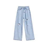 Women's Casual Daily Streetwear Solid Color Full Length Jeans main image 4