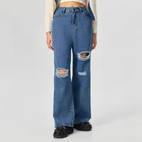 Women's Casual Daily Streetwear Solid Color Full Length Jeans main image 3
