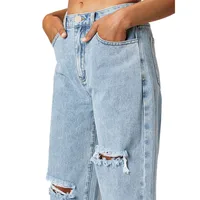 Women's Casual Daily Streetwear Solid Color Full Length Jeans main image 3