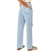 Women's Casual Daily Streetwear Solid Color Full Length Jeans main image 4