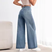 Women's Casual Holiday Daily Classic Style Solid Color Full Length Jeans main image 2