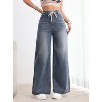 Women's Casual Daily Streetwear Solid Color Full Length Jeans sku image 4