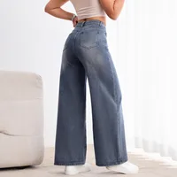 Women's Casual Daily Streetwear Solid Color Full Length Jeans main image 4