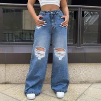 Women's Casual Daily Classic Style Streetwear Solid Color Full Length Jeans sku image 7