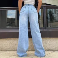 Women's Casual Daily Classic Style Streetwear Solid Color Full Length Jeans main image 3
