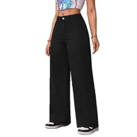 Women's Casual Daily Streetwear Solid Color Full Length Jeans main image 3