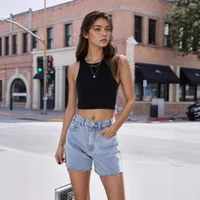Women's Casual Daily Streetwear Solid Color Shorts Jeans main image 1