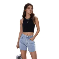 Women's Casual Daily Streetwear Solid Color Shorts Jeans main image 4