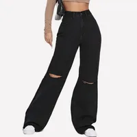 Women's Daily Street Simple Style Classic Style Solid Color Full Length Jeans main image 3