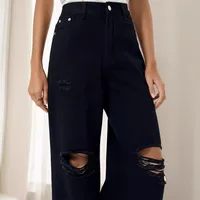 Women's Holiday Street Streetwear Solid Color Full Length Jeans main image 5