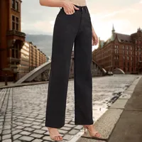 Women's Daily Street Basic Classic Style Solid Color Full Length Jeans main image 4