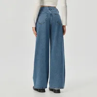 Women's Holiday Street Simple Style Classic Style Solid Color Full Length Jeans main image 3