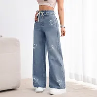 Women's Holiday Daily Streetwear Solid Color Full Length Jeans main image 1
