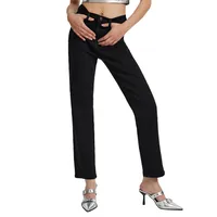 Women's Holiday Street Simple Style Classic Style Solid Color Full Length Jeans main image 2